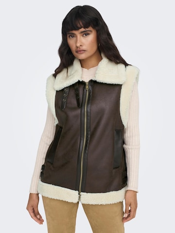 Gilet 'Betty' di ONLY in marrone