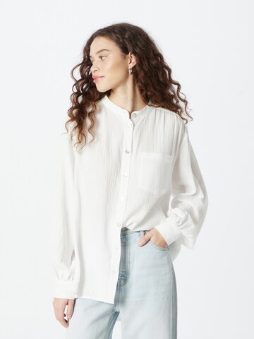 mbym Blouse 'Dona' in Wit: voorkant