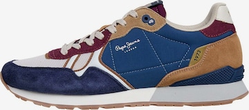 Sneaker bassa 'Brit Back M' di Pepe Jeans in blu: frontale