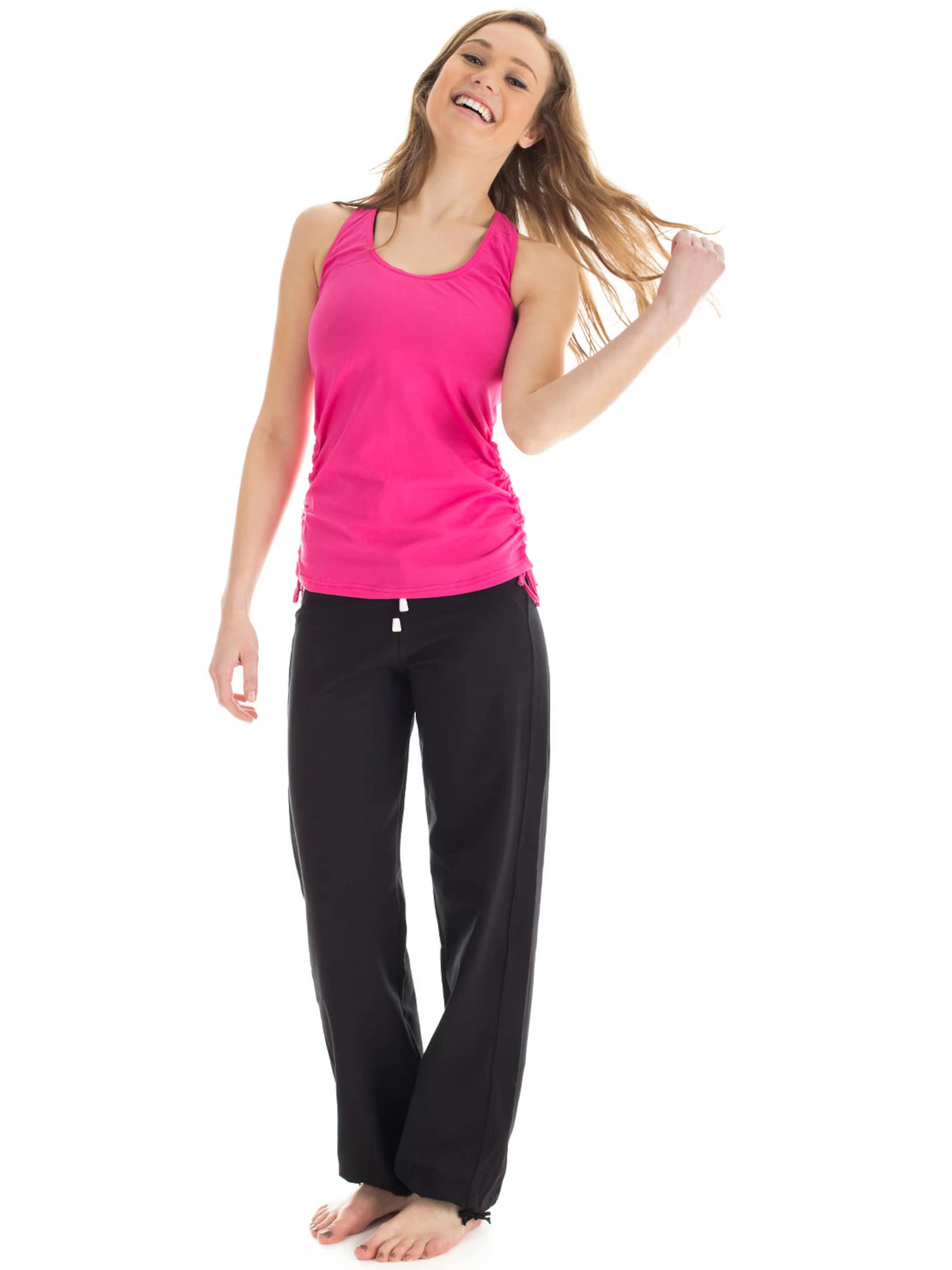 juoda Winshape Laisvas Sportinės kelnės 'WTE8'