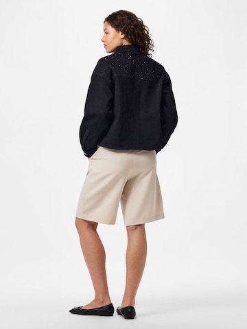 PIECES Regular Fit Jacke in Schwarz