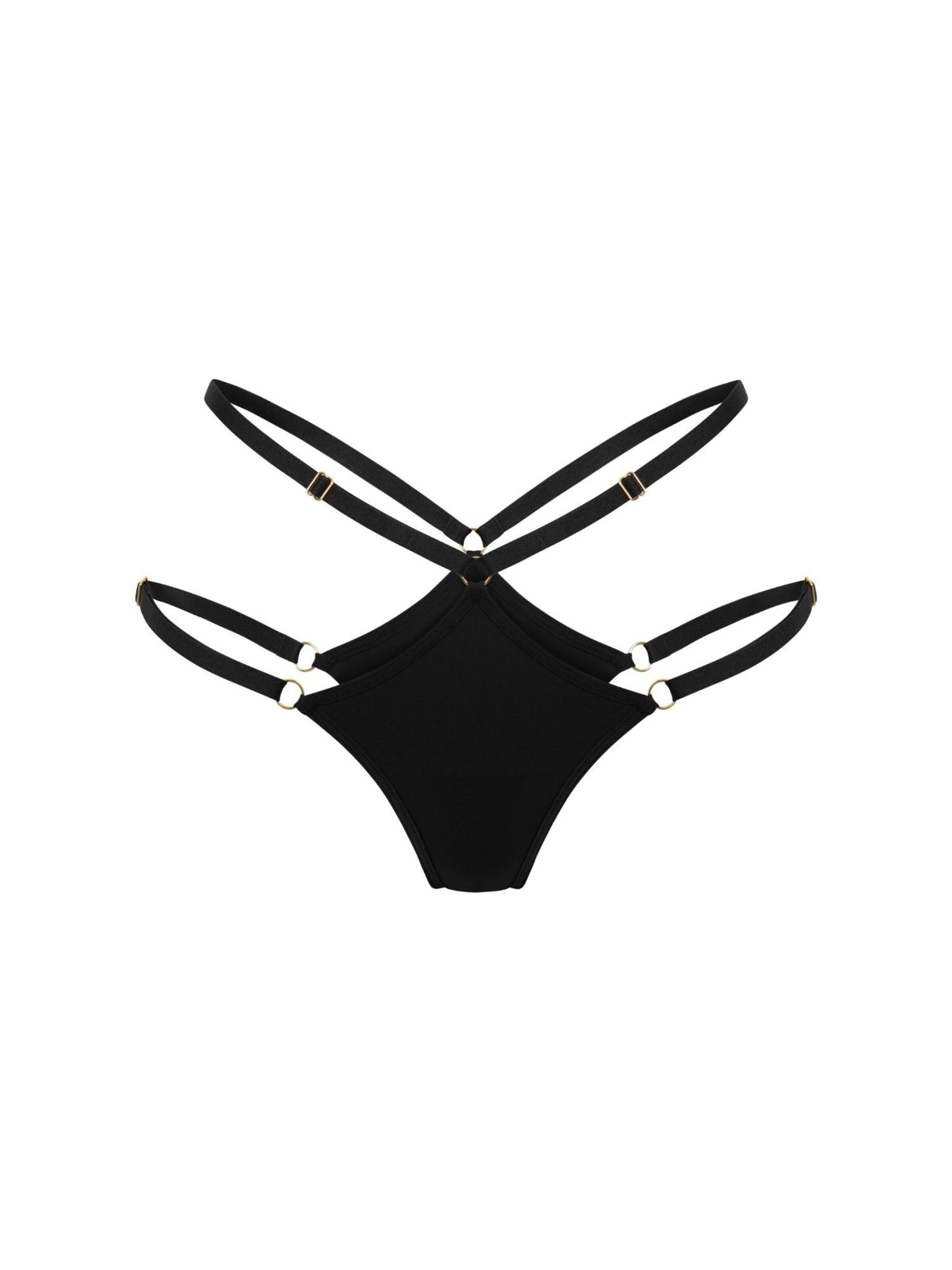 PROMEES Thong 'alessia' in Black: front