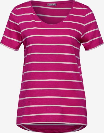 STREET ONE Shirt 'Gerda' in Roze: voorkant