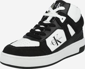 Calvin Klein Jeans High-Top Sneakers in Black: front