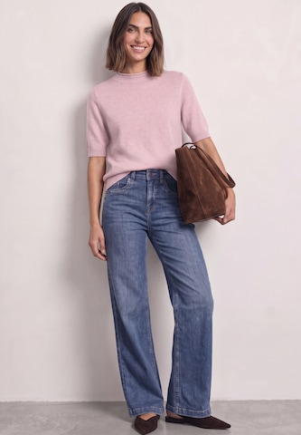STREET ONE Kurzarm Pullover mit Turtle Neck in Pink