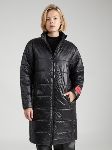 HUGO Between-Seasons Coat 'Fantoma' in Black: front