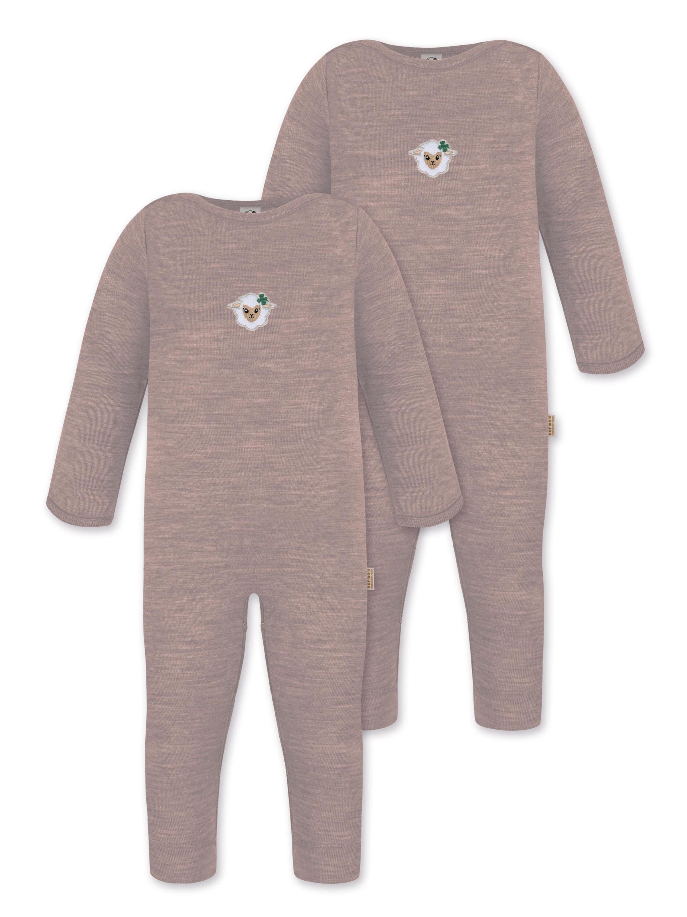 normani Strampler 'Tangoio' in Pink: Vorderseite