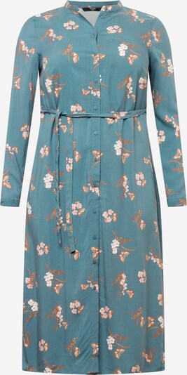 Vero Moda Curve Košeľové šaty 'EASY' - béžová / pastelovo modrá / biela, Produkt