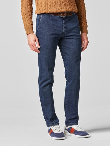 Coupe slim Jean 'Oslo' MEYER en bleu : devant