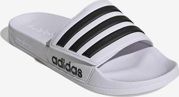 balta ADIDAS SPORTSWEAR Šlepetės 'ADILETTE': priekis