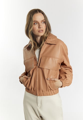 DreiMaster Vintage Between-season jacket in Brown: front