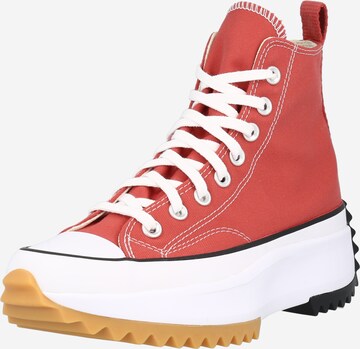 Sneaker înalt 'Run Star Hike' de la CONVERSE pe roșu: față