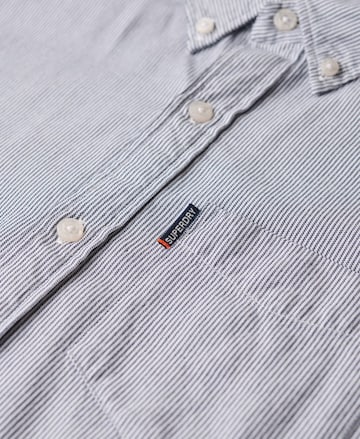Superdry Regular Fit Hemd 'Essentials' in Blau
