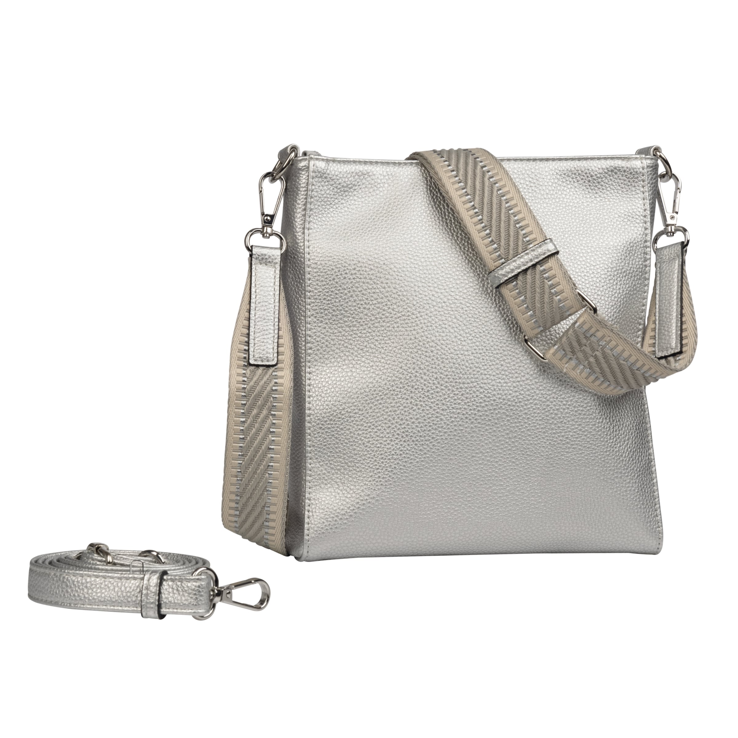 GABOR Umhängetasche 'Silena' in Silber: Vorderseite