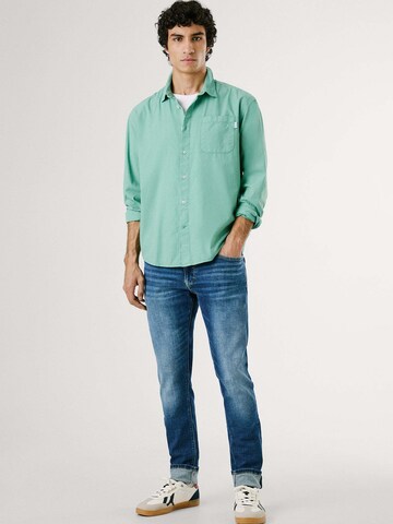Pepe Jeans Comfort Fit Hemd 'Cliff' in Grün