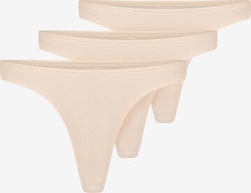 Smilodox Thong in Beige: front