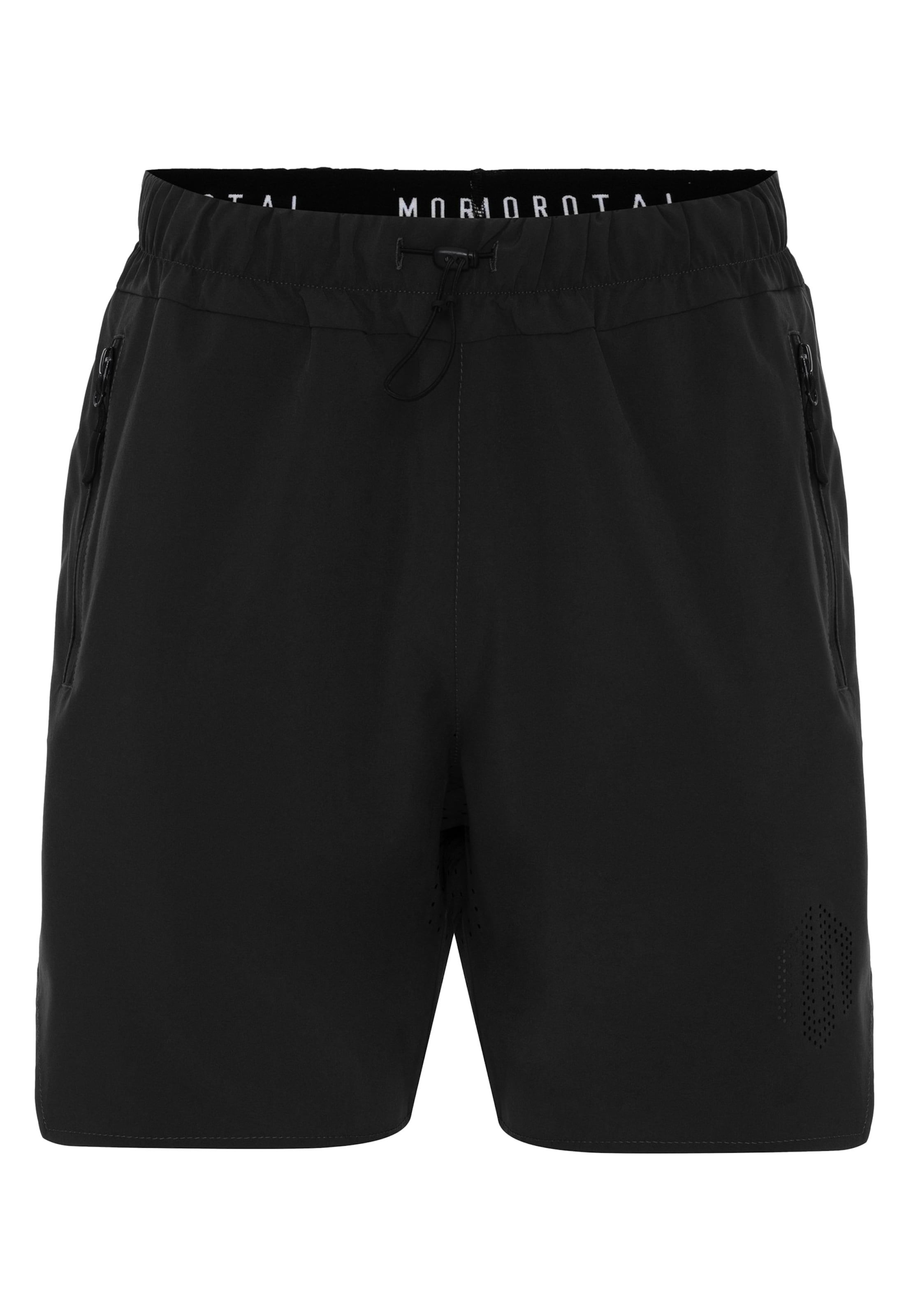 MOROTAI Regular Workout Pants in Black: front