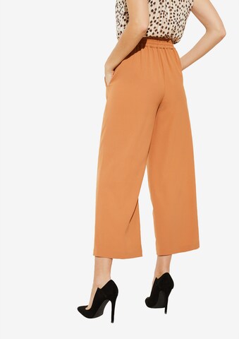 COMMA Wide leg Pleated Pants in Orange