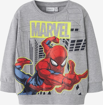 Felpa 'NMMDION SPIDER' di NAME IT in grigio: frontale