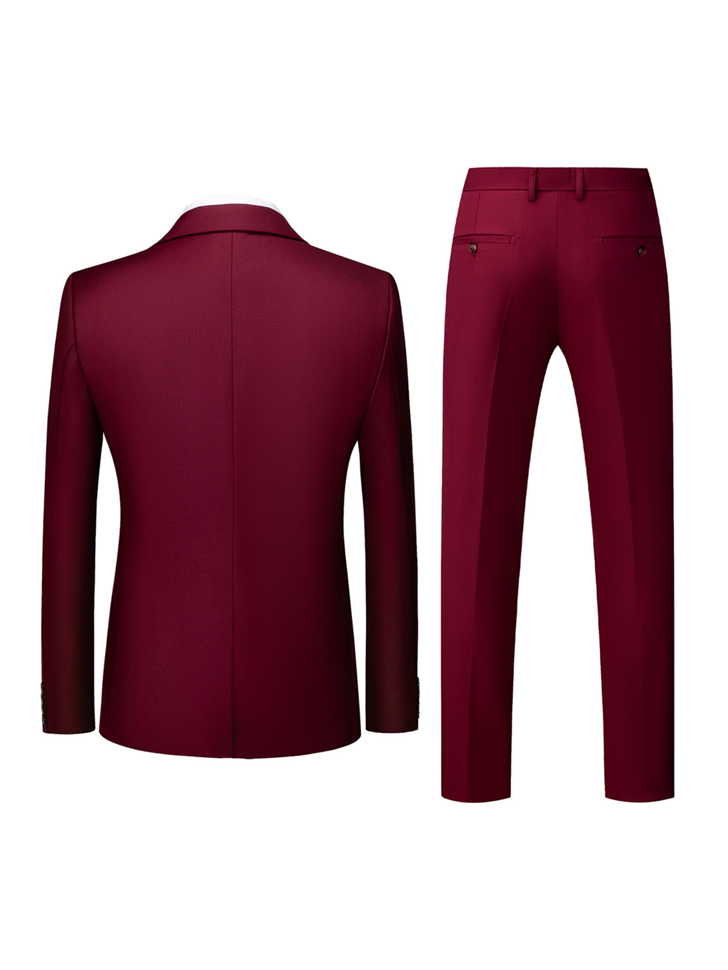 YOUTHUP Slim fit Suit 'Versio' in Red