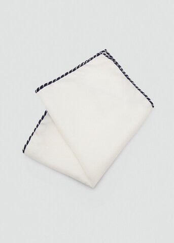 MANGO MAN Pocket Square 'Bordon' in White