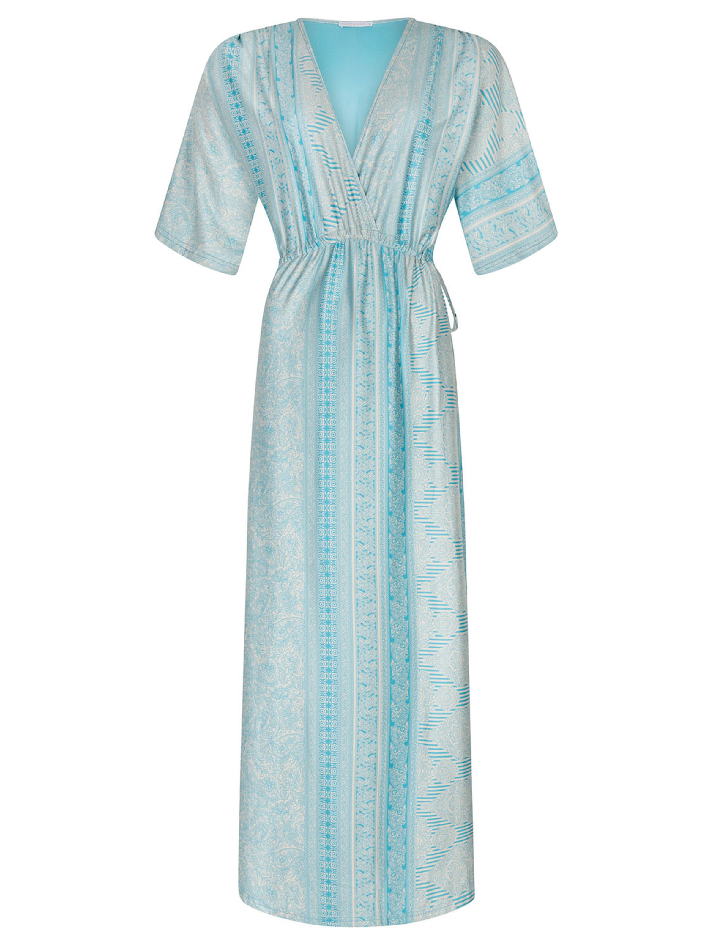 Chic by Lirette Dress 'Kimono Lotus Guna' in Blue: front