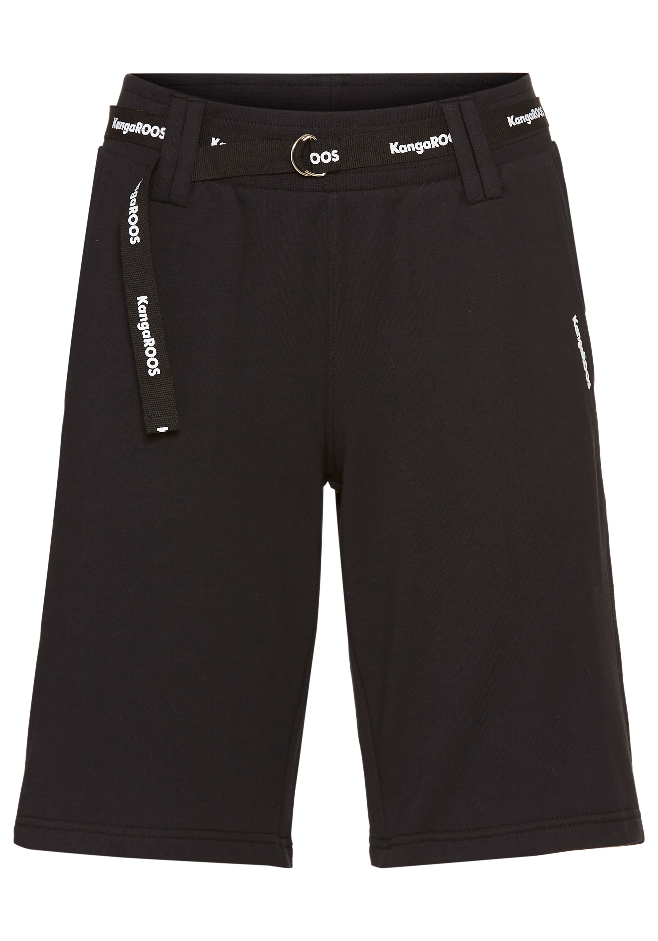KangaROOS Regular Shorts in Schwarz: Vorderseite