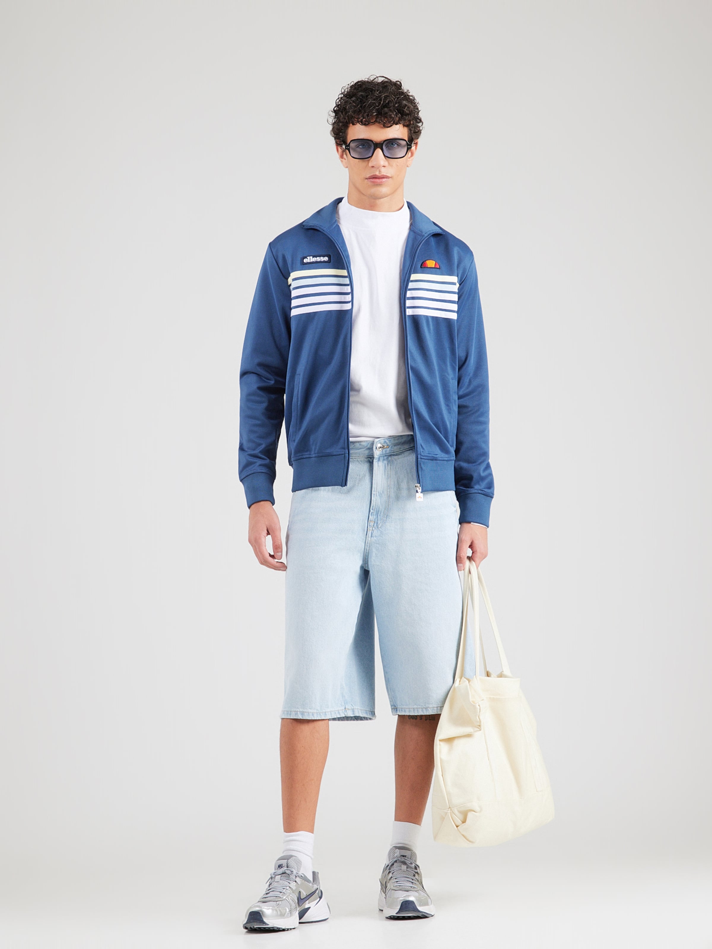 ELLESSE Zip-Up Hoodie 'Vicenza' in Blue | ABOUT YOU