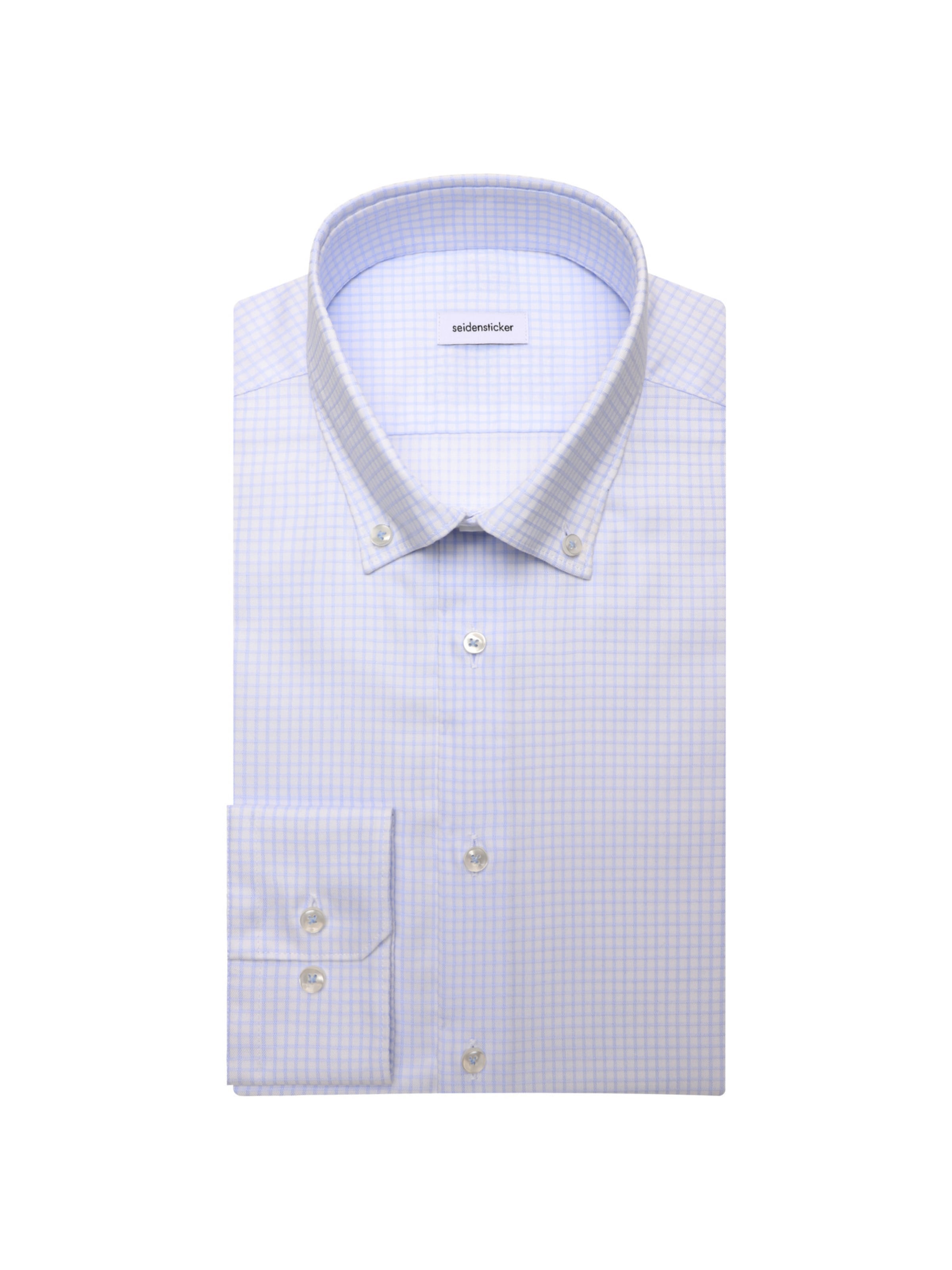 Coupe regular Chemise business 'Karo' SEIDENSTICKER en bleu