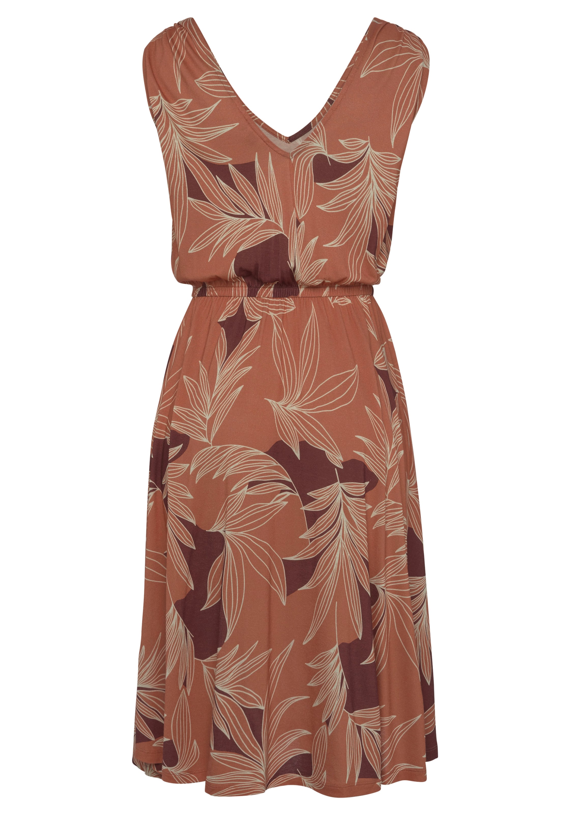 LASCANA Рокля в кафяво: отпред