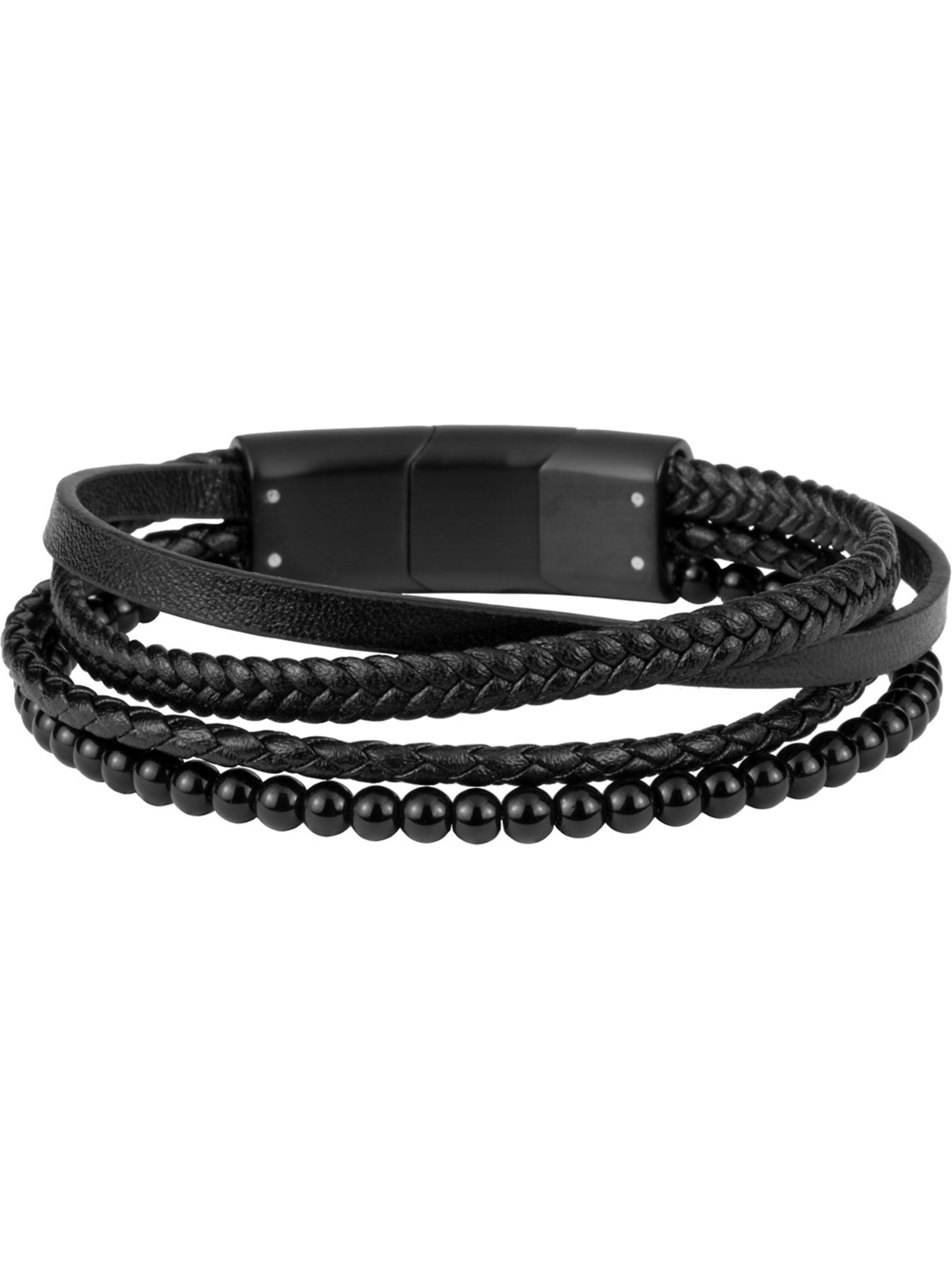 Jacques Lemans Armband in Schwarz: Vorderseite
