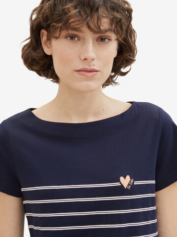 TOM TAILOR T-Shirt in Blau