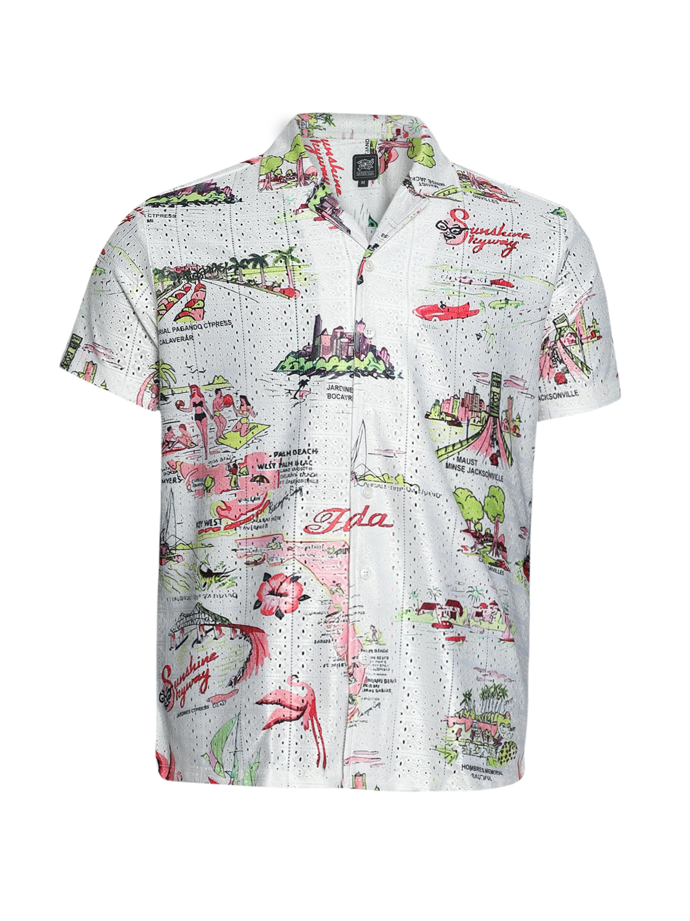 Regular fit Camicia 'Saint' di Campus Sutra in bianco: frontale