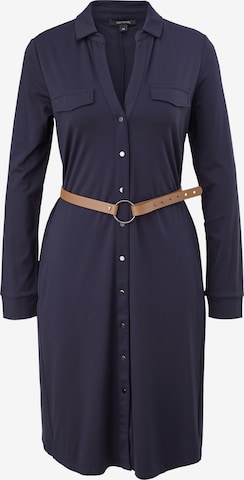 COMMA Shirt Dress in Blue: front