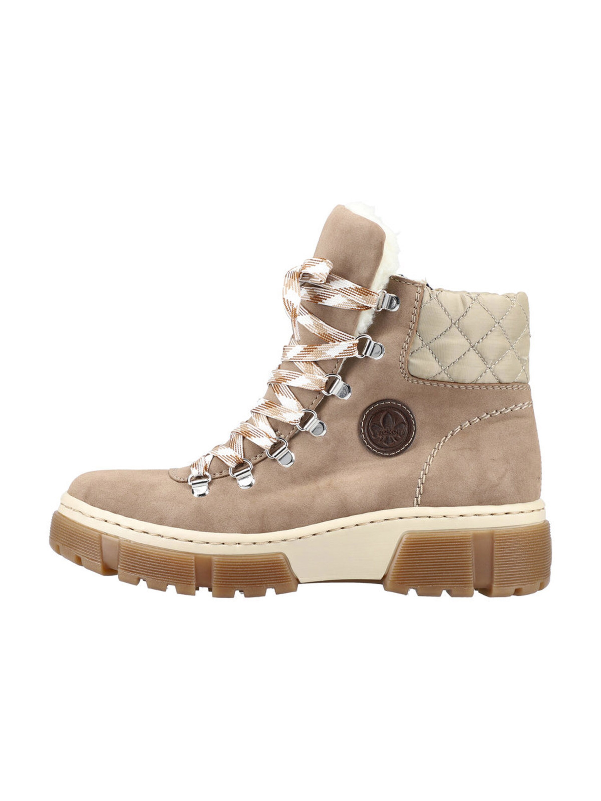Rieker Šnurovacie členkové čižmy - Béžová
