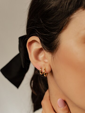 Hey Happiness - Pendientes 'Balance Duo' en oro