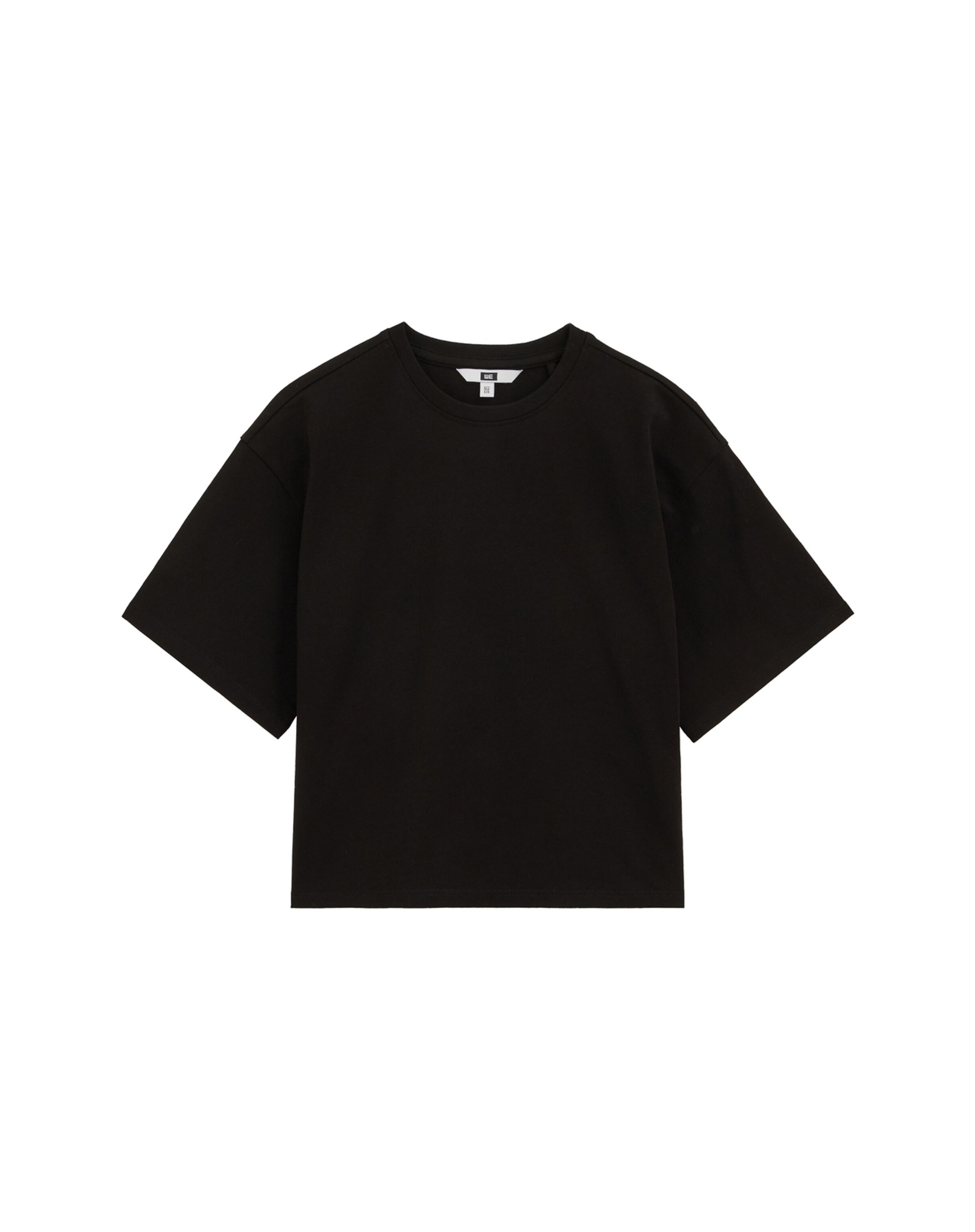 WE Fashion Тениска в черно: отпред