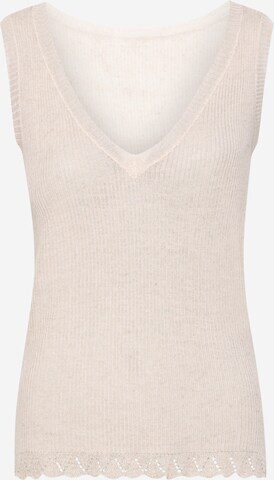 VILA Gebreide top in Beige: voorkant