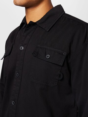 BLEND Comfort fit Button Up Shirt in Black