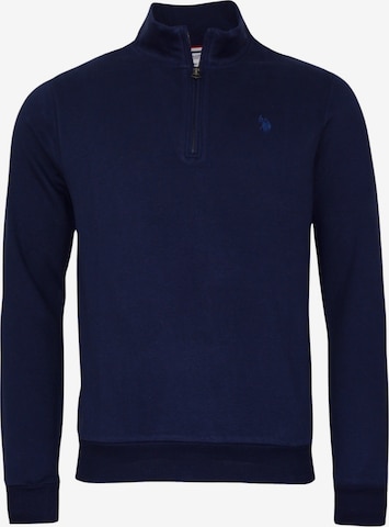 Felpa di U.S. POLO ASSN. in blu: frontale