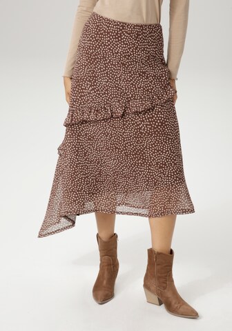 Aniston CASUAL Skirt in Brown: front