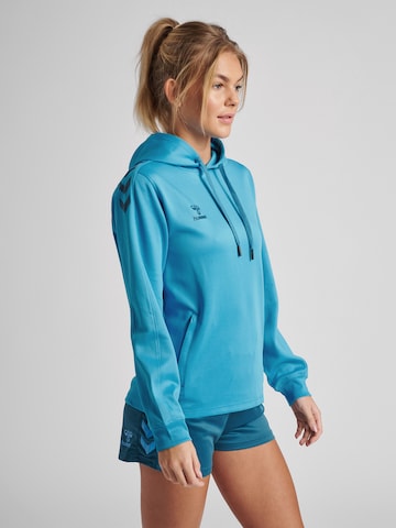 Hummel Athletic Sweatshirt 'Poly' in Blue: front