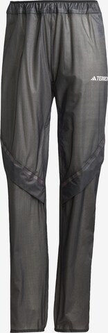 Regular Pantalon de sport 'Xperior Light 2.5-Layer Rain' ADIDAS TERREX en noir : devant