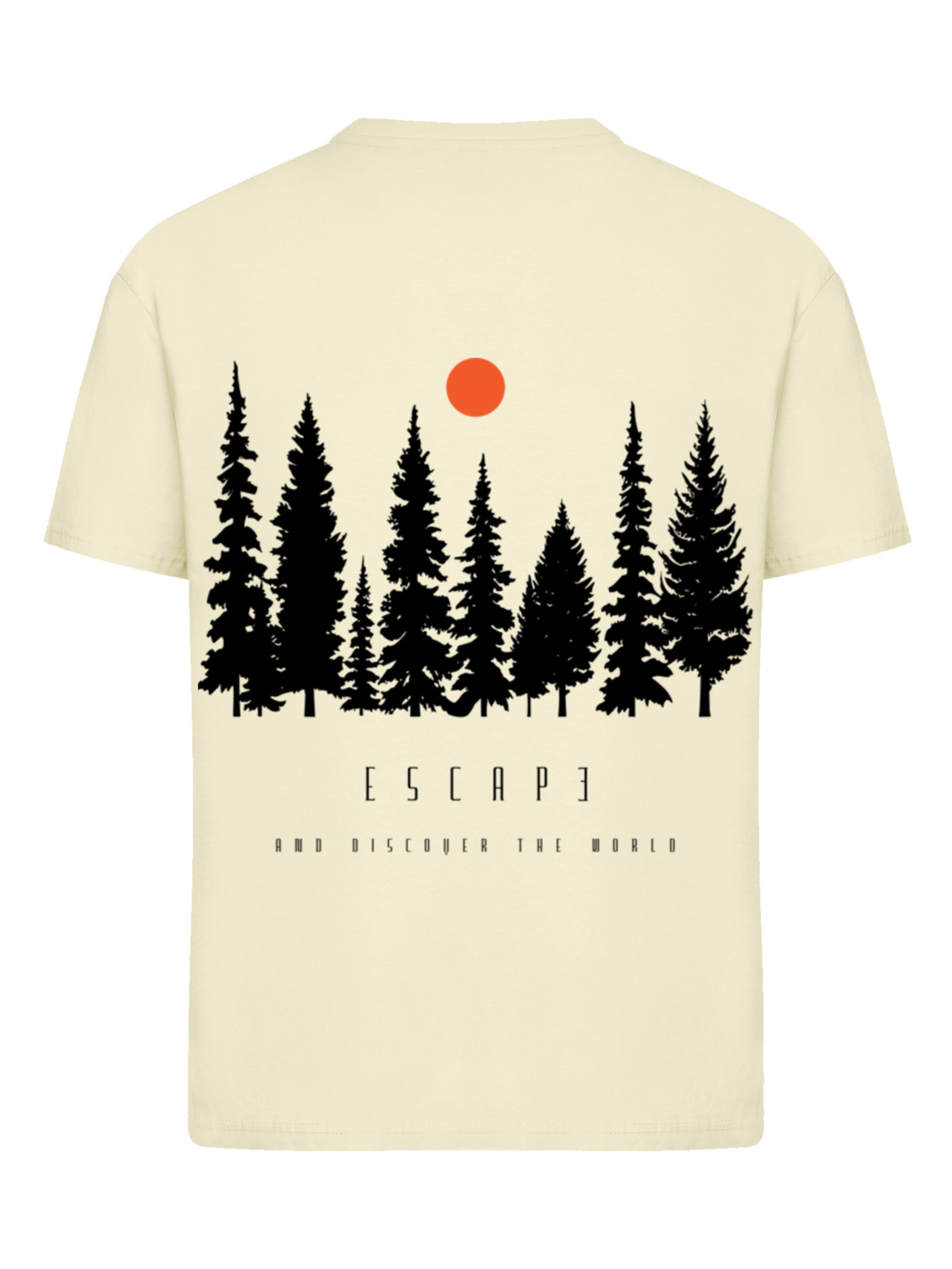 F4NT4STIC Shirt 'Escape Discover the World Forest' in Yellow