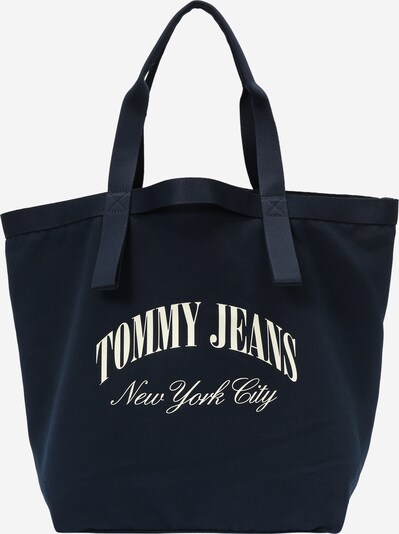 Plase de cumpărături Tommy Jeans pe bleumarin / alb natural, Vizualizare produs