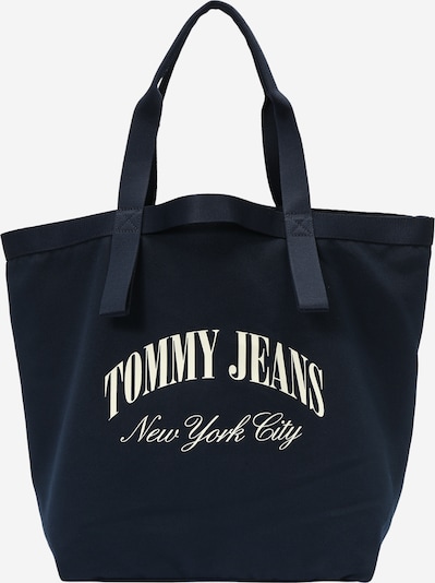 Plase de cumpărături Tommy Jeans pe bleumarin / alb natural, Vizualizare produs