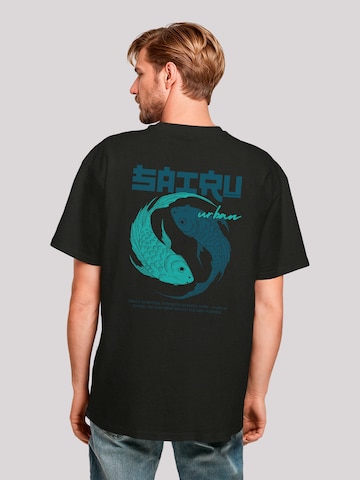 T-Shirt 'Koi Fish Japan Streetstyle' F4NT4STIC en noir : devant