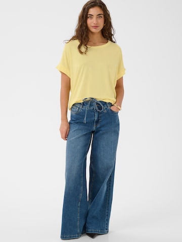 CULTURE - Camiseta 'Kajsa' en amarillo