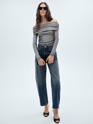 MANGO T-shirt 'XTOM' i silver