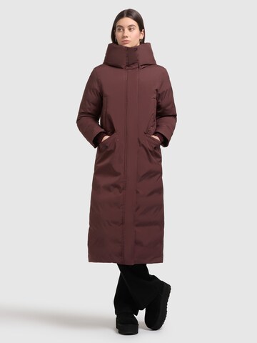 Manteau d’hiver 'DAWI' khujo en rouge : devant